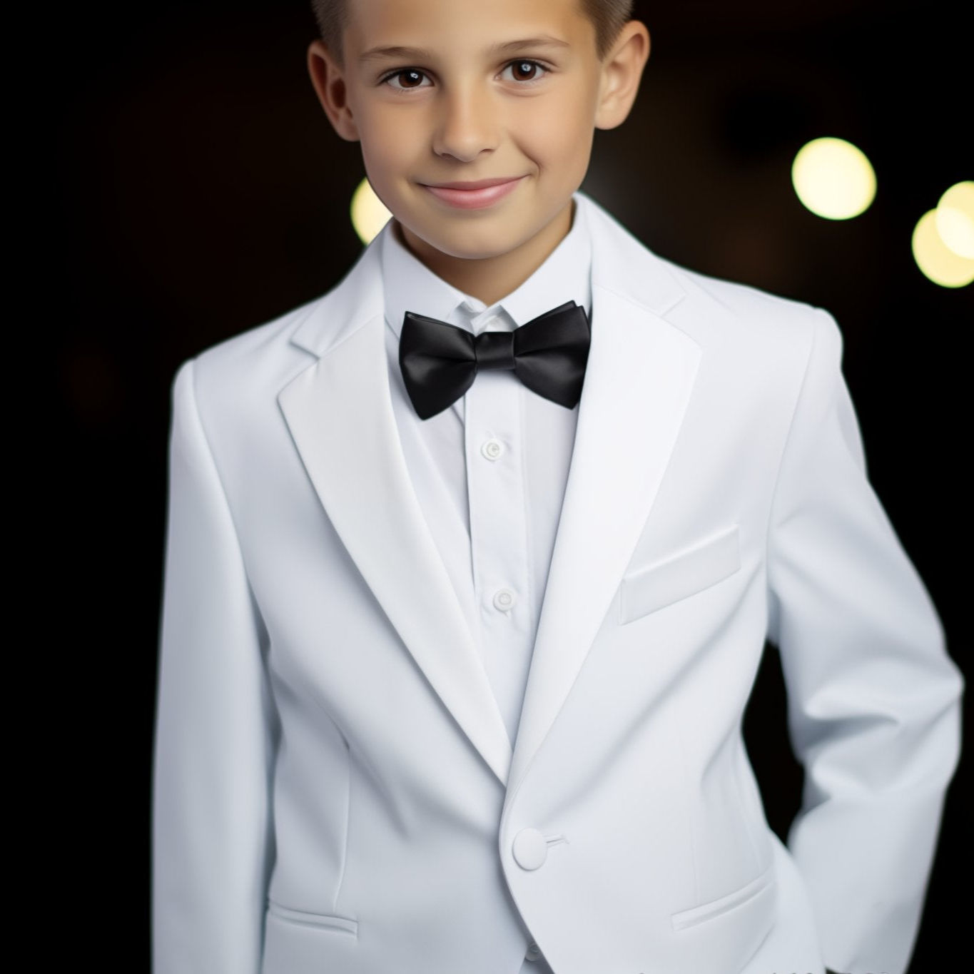 Boys white tuxedo best sale