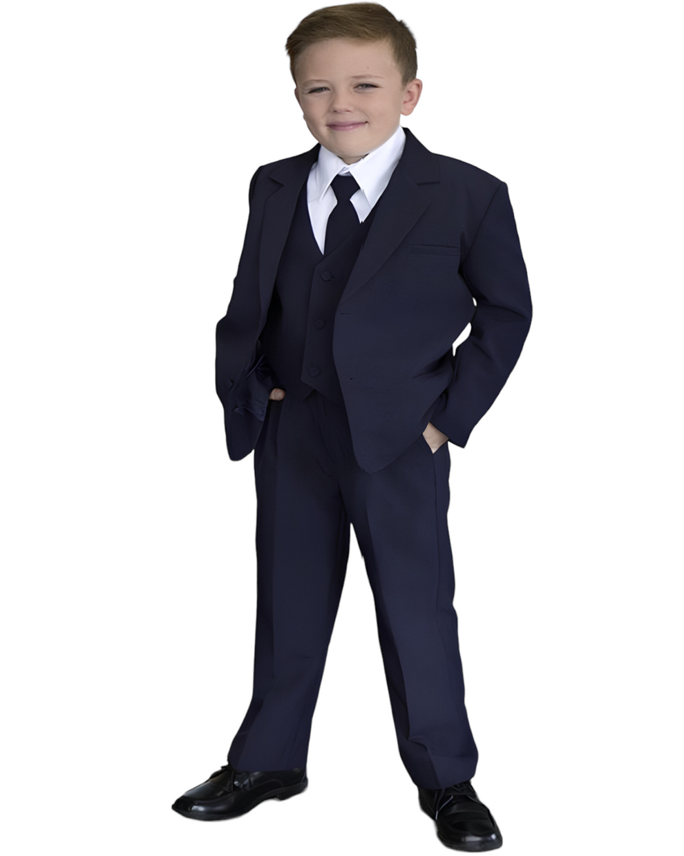 Classic Navy Blue Boys' Suit for a Stylish Appearance | Malcolm Royce
