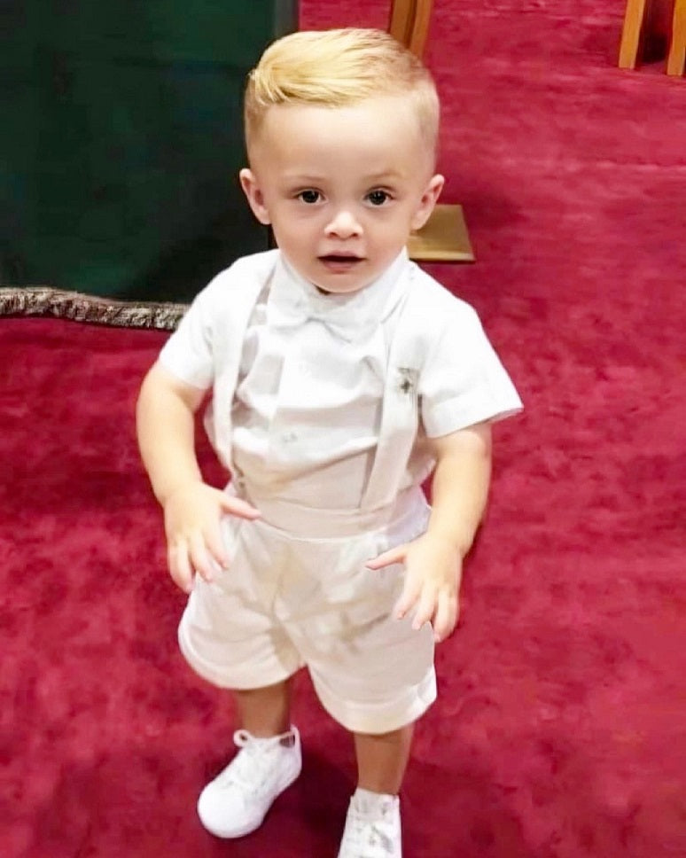 Baptism romper boy best sale