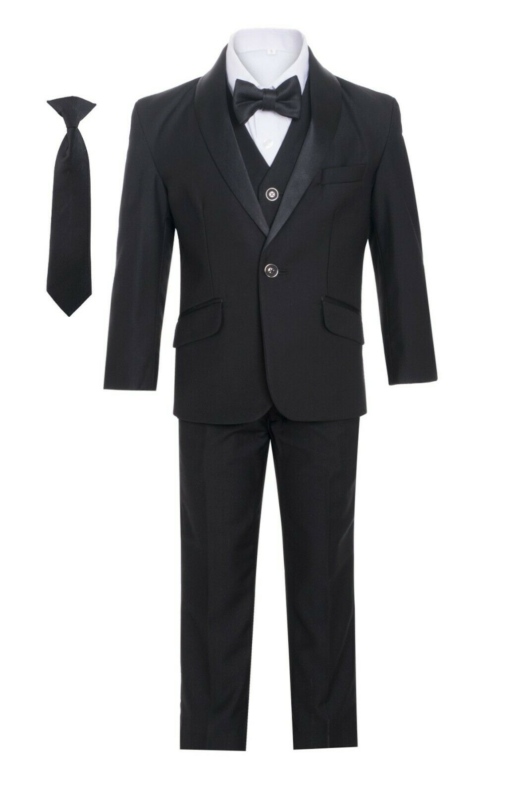 Boys' Black Shawl Tuxedo: Executive Collection
