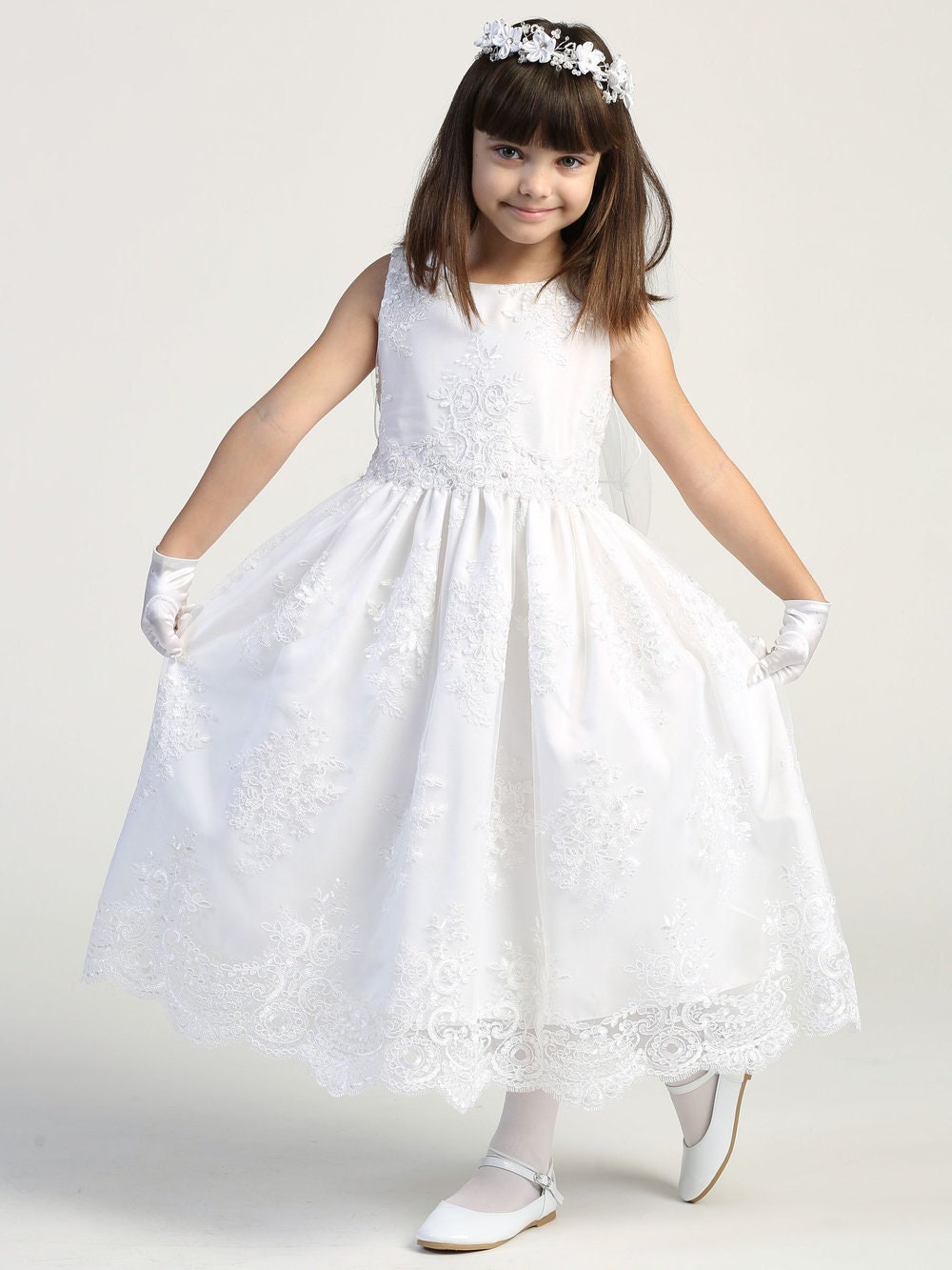 Eyelet hotsell communion dress